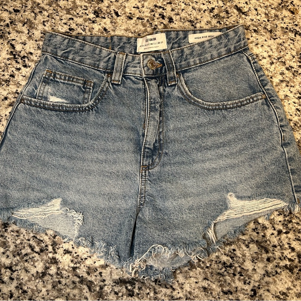 Denim Mom Short